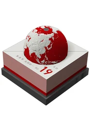 Sculpture en papier 3D de bureau de la terre, calendrier de Style chinois, cadeau année du tigre 2022, modèle de décoration 