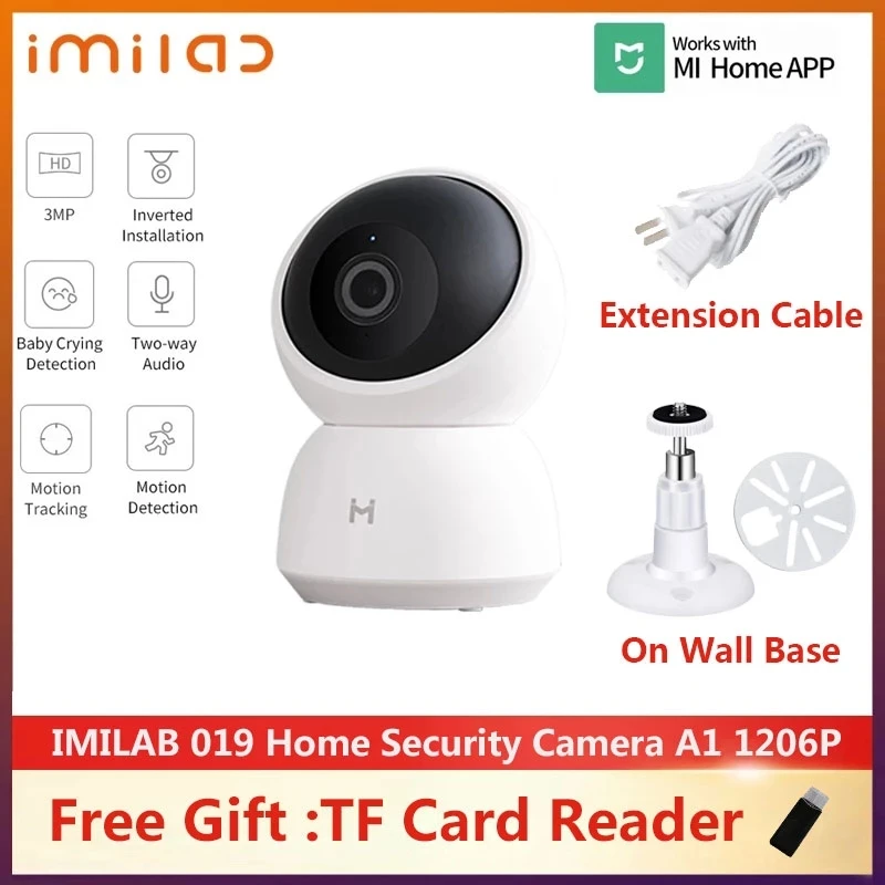 Умная камера IMILAB 2K 19E A1 1296P Веб-камера с Wi-Fi и функцией ночного видения |