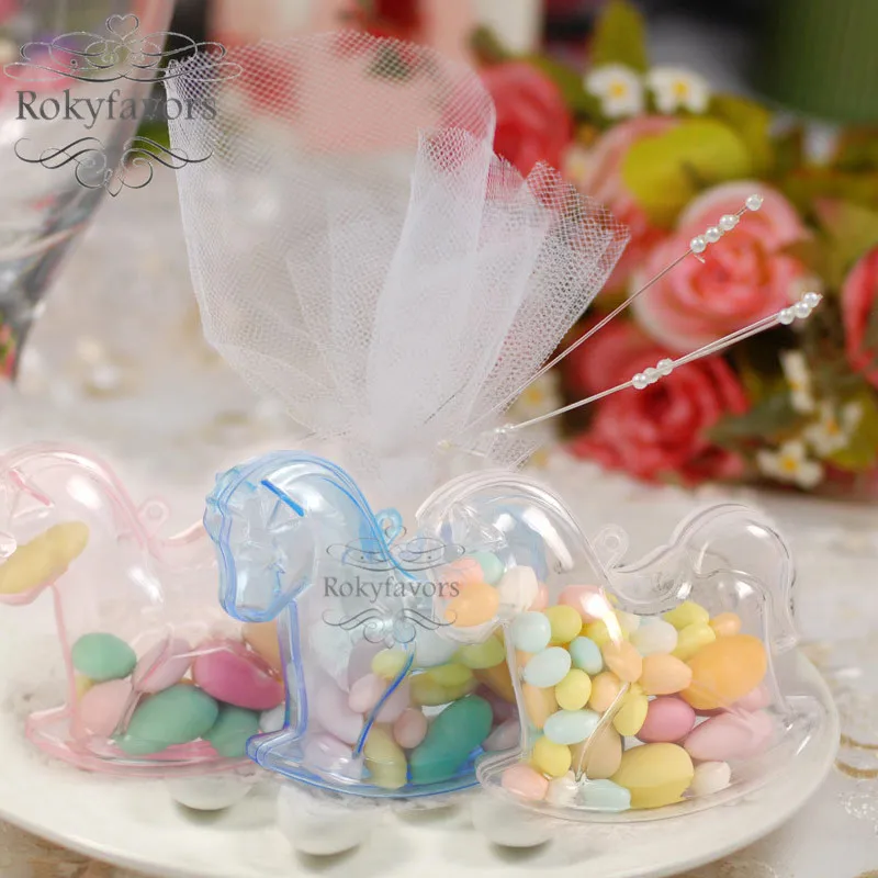 30PCS Rocking Horse Candy Boxes Favors Baby Shower Anniversary Sweet Package Kids Birthday Party Decors Supplies Event Ideas | Дом и сад