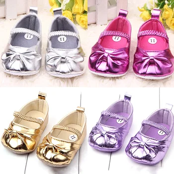 

Baby Shoes Children's Shoe Noble Bow Princess Soft Sole Baby Shoe Girls 3 Size First Walker Season Sale