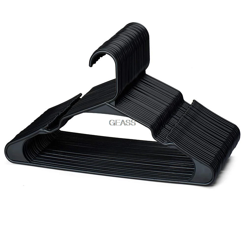 Plastic Clothes Hanger Both Sides Mini Small Hook Seemless Hanging Adult Clothes Hanger Pant Rack Hanging PP