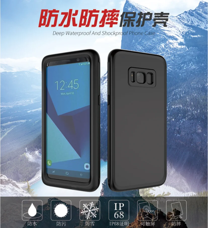 Waterproof Swim Motion Anti-fall Telefone movel Case For samsung galaxy A50 A70 A40 A20 Note 8 9 10 S8 S9 S10 plus phone caser