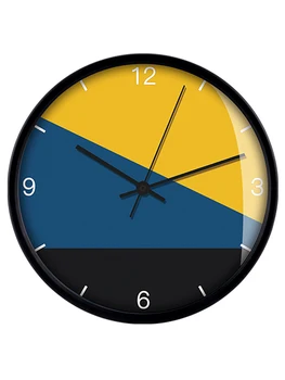 

Lemon Tree Originality Geometry Hit Color Pattern Wall Clock Modern Fine Edge Clocks And Watches Concise Bedroom A Living Room