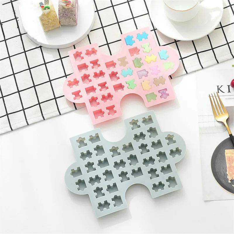 Silicone Gummy Chocolate Mold Novelty Creative Puzzle Cake Decoration Fondant Mould Decorating | Дом и сад