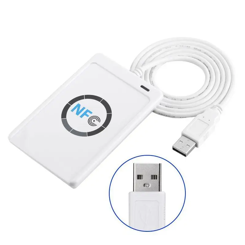 NFC RFID считыватель смарт-карт Писатель Копир Дубликатор записываемый ACR122U клон M1 программное обеспечение ISO/IEC18092+ 5 шт. 13,56 МГц USB S50 C G3P9