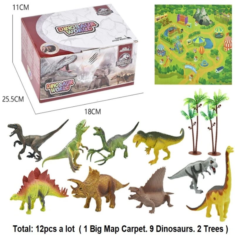 Rassic динозавры парк игрушка Triceratops Indomirus T-Rex мир динозавров фигурки DIY сценарий