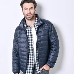 2019 осенняя и зимняя Ультралегкая мужская куртка гусиное перо плюс размер повседневная укороченная куртка мужская пуховая куртка оптовая