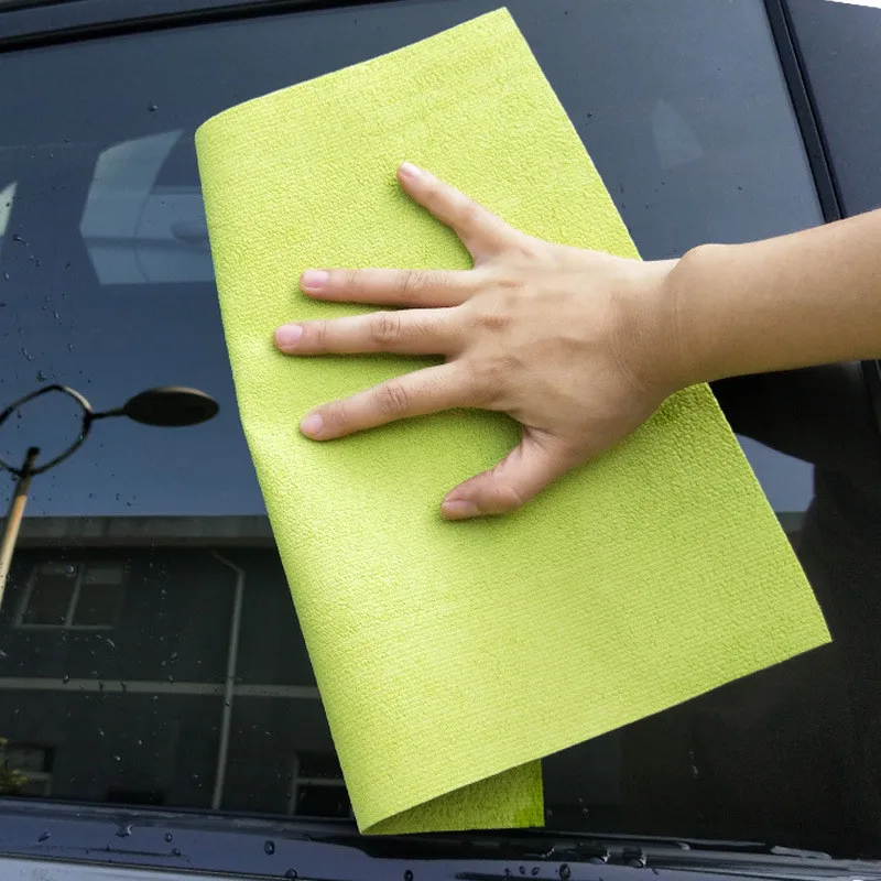 

2Pcs/Set 30*30cm Water-Absorbent PU Plating Dust Removal Microfiber Car Wash Towel