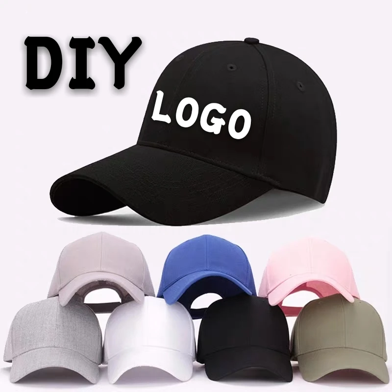 

DIY Logo Baseball Cap Custom Flat Cap Hip-hop Child&Adult Printing Embroidery Famous Brand Bucket Hat High-quality Snapback