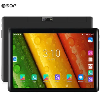 Tableta de 10 pulgadas con 2G, WiFi, Quad Core, Android, 1GB RAM, 16GB ROM, pantalla de cristal 2.5D, 1280x800, compatible con tarjeta SIM Dual