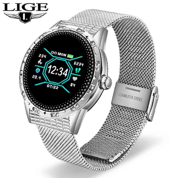 

LIGE New Smart Watch Men Women Heart Rate Blood Pressure Monitoring For iPhone Sport IP67 Waterproof Smartwatch fitness tracker