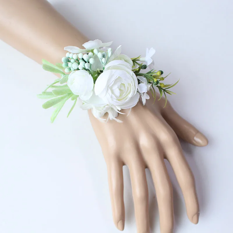 15176      cuff bracelets bridesmaid wrist corsages wedding  (7)