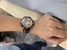 NAVIFORCE-reloj deportivo de lujo para hombre, cronógrafo de pulsera de cuero genuino militar, azul de marca, a la moda，hombre，relojes para hombre，relojes，rrelojes de cuarzo para hombre，relojes analógicos para hombre