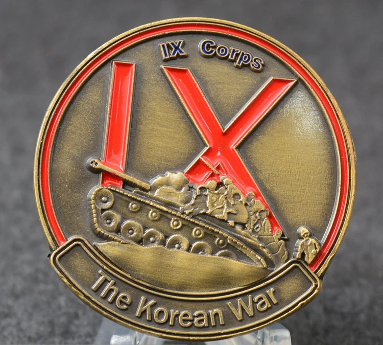 1950-1953 США 38-я параллельная The Forgotten War IX Corps Корейская война медная военная монета