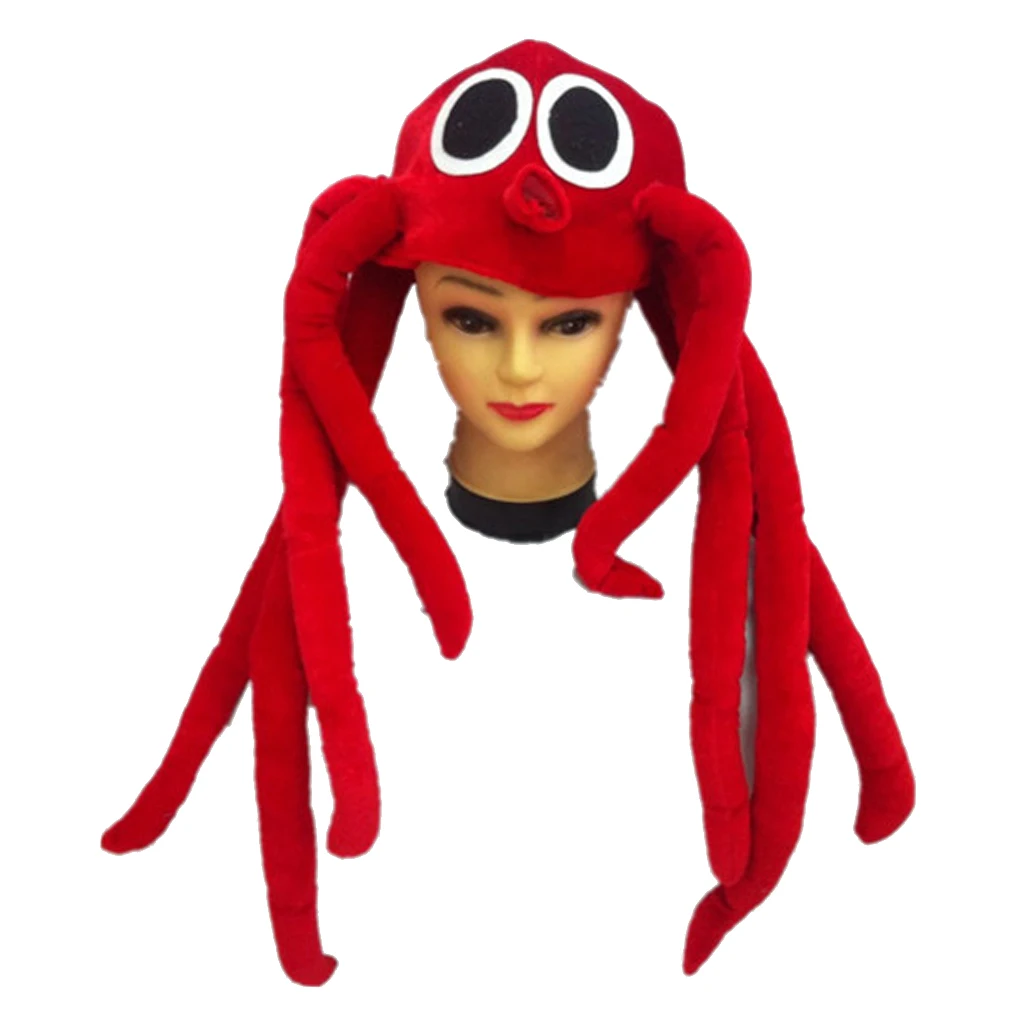 Octopus Hat Large Adult Sea Animal Headgear Halloween Party Fancy Dress