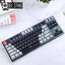 

87-key Bluetooth wireless mechanical keyboard Type-C keyboard keyboard is suitable for desktop, notebook, tablet computer
