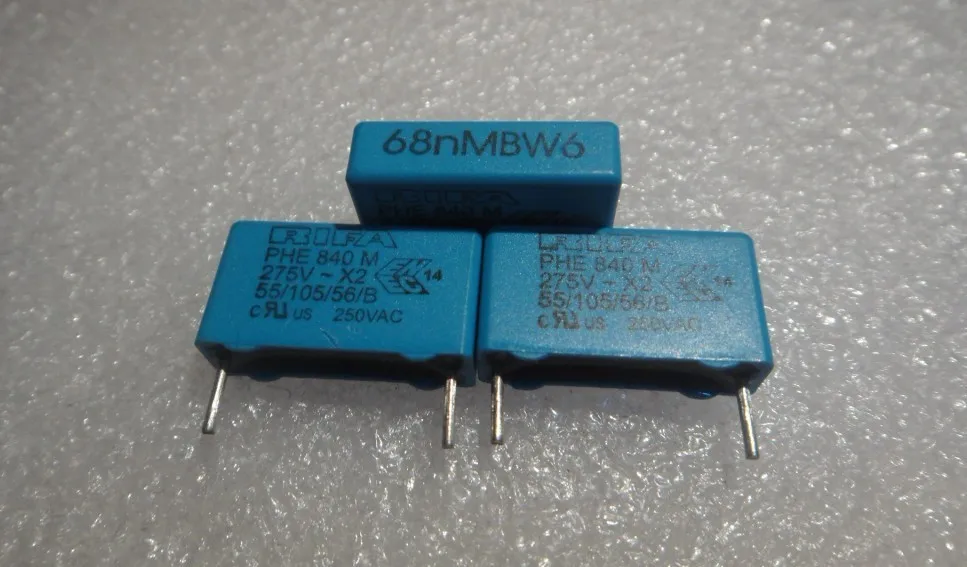 50 шт. RIFA PHE840 серия 0,068 мкФ/275Vac 68NF 683 пленочный конденсатор 15 мм