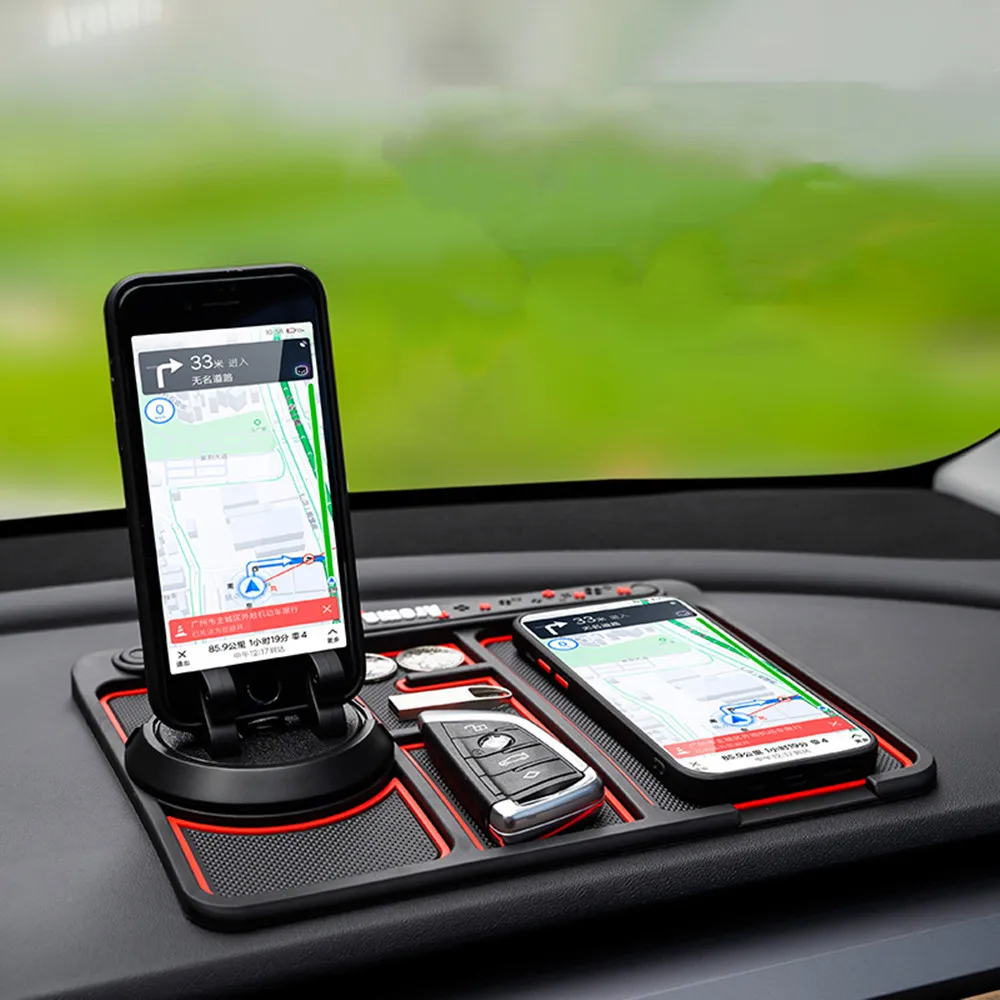 Non-Slip 360° Phone Pad Mat For 4In1 Car Dashboard IPhone GPS