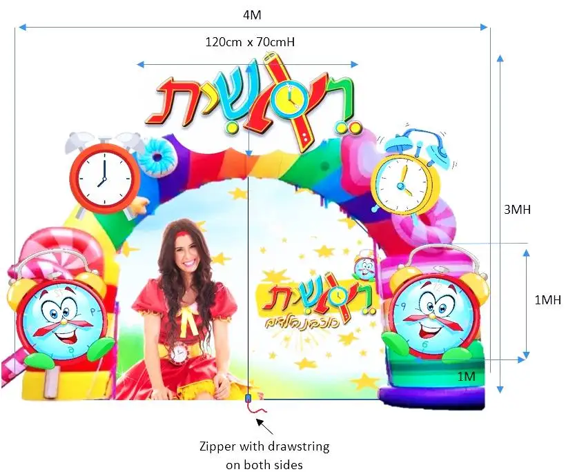 4x3m Inflatable customize Archway Blow Up Entrance Arch For Court yard Party Decoration