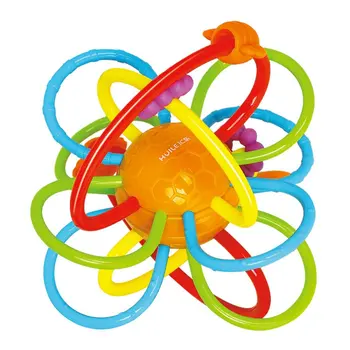 

Molar Solid Tooth Stick Baby Grasping Rattle Baby Hand Catching Ball Visual Sensitivity Training Toy