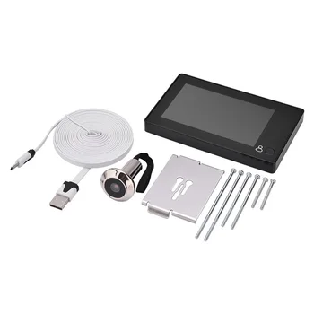

4.3inch Home Security System TFT LCD USB Rechargeable Easy Operate With Screws Zinc Alloy Video Doorbell Peephole Wide Angle