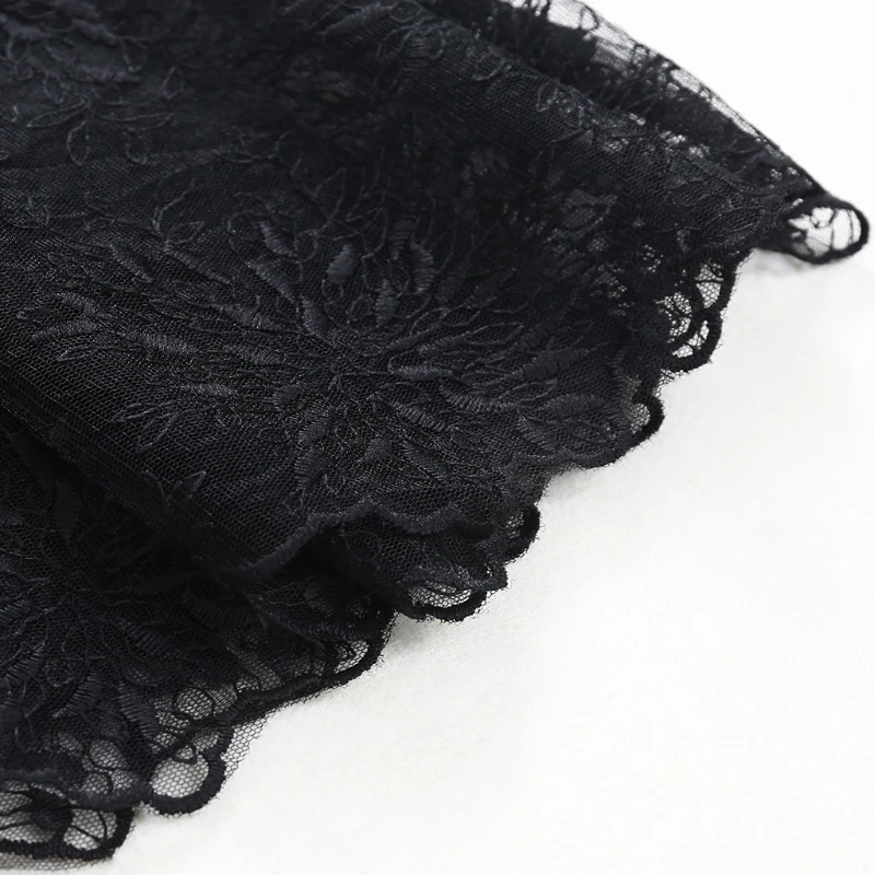 Кружевная юбка-комбинация с эластичной резинкой на талии