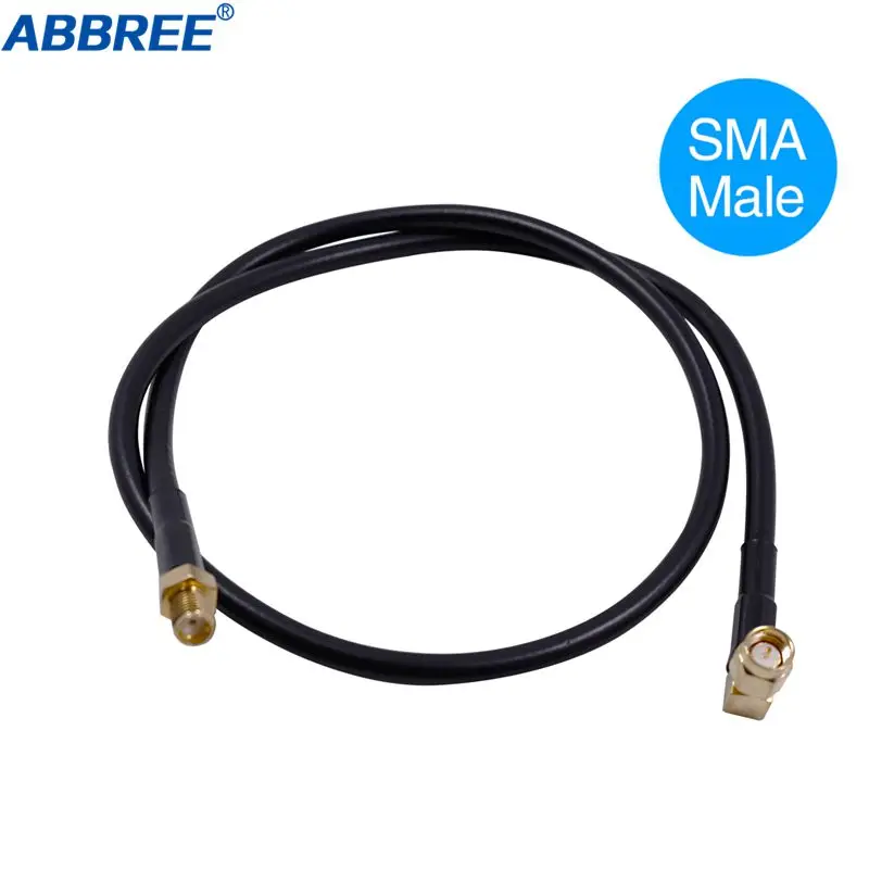 ABBREE Φ тактическая антенна SMA Мужской коаксиальный Удлинительный кабель для Yaesu AR