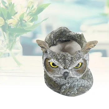 

Cute Resin Owl Animal Succulent Flowerpot Vase Resin Flower Pots Potted Desktop Decor