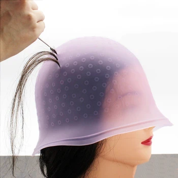 

Highlighting cap silicone color picking dyeing cap hair salon durable silicone material hairdressing tools