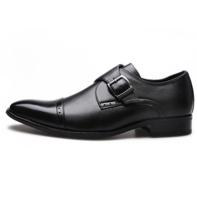 Мужская деловая обувь в стиле ретро; офисные модельные лоферы; мужские кожаные туфли размера плюс; классические туфли для свадебной вечеринки; Zapatos De Hombre - Цвет: Черный