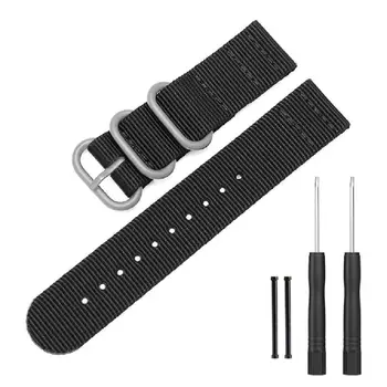 

26MM Durable Nylon Woven Watch Band Wrist Strap Replacement for garmin Fenix 5X/5X Plus/3/3 HR Smart Watch Accessories X3UA