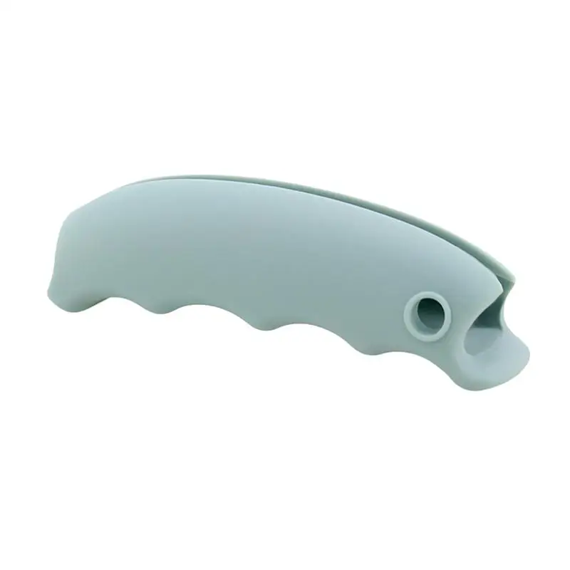 Light Blue Силиконовый держатель носитель для сумки с одной ручкой с самоблокирующимся большим пальцем, экономящий на работе, держатель для ручек - Цвет: Light Blue