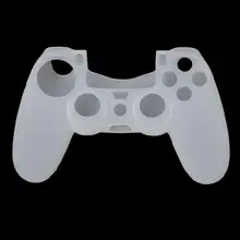 Противоскользящий силиконовый чехол BEESCLOVER, защитный чехол для Playstation 4 PS4, беспроводной игровой контроллер, белый цвет