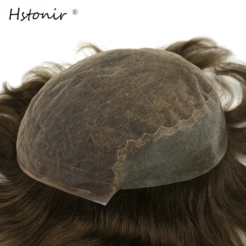Hstonir Bella мужские волосы системы легкий парик из натуральных волос мужские человеческие волосы парик для мужчин H045