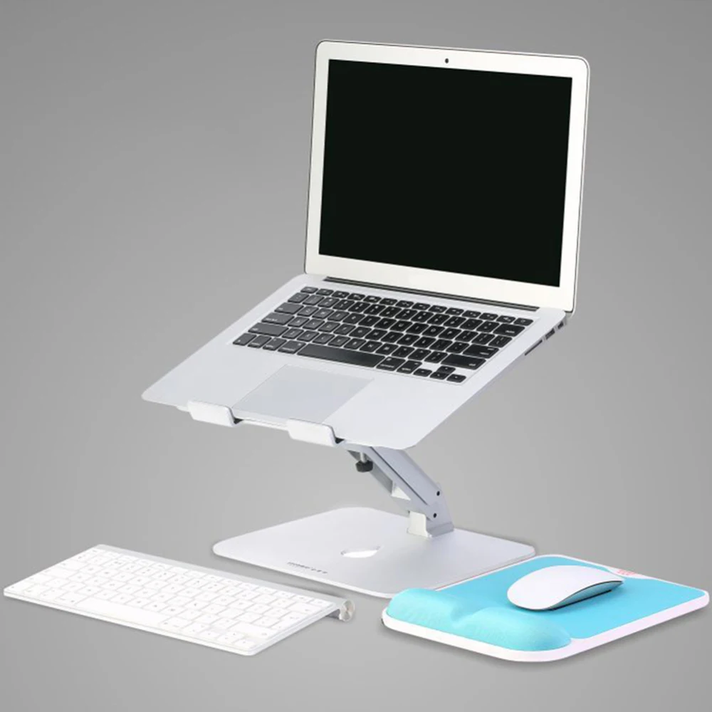 Portable Adjustable Laptop Holder Cooling Fan Coolers Aluminum Stand Rack Desktop Ergonomics Heighten For MacBook Air Pro | Автомобили и