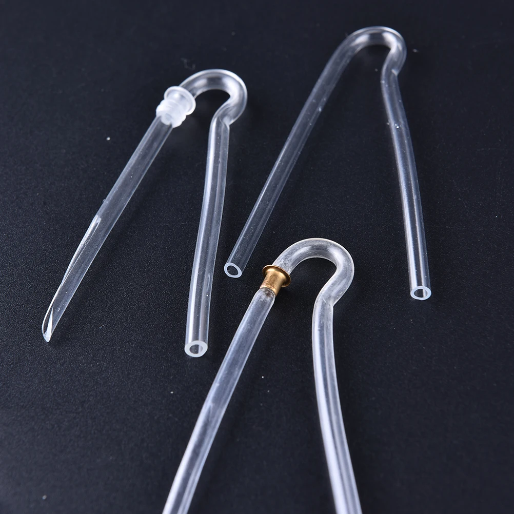 R shape BTE Earmold слуховой аппарат трубка с пластиковым замком предварительно формованная помощь Earmold трубка с пластиковым замком