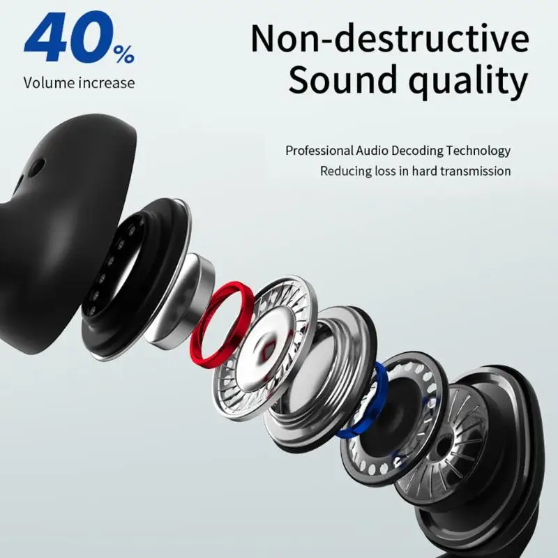 VV1 TWS, беспроводные Bluetooth 5,0, музыкальные наушники, сенсорные наушники, наушники с ушным крюком, зарядная коробка, устойчивая к поту, Спортивная гарнитура, черный цвет, новинка