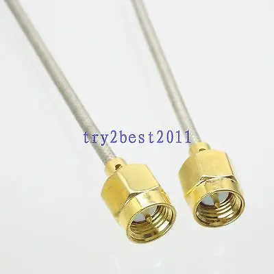 

DHL/EMS 20 Sets RG405 SMA plug pin to SMA plug pin Straight RF Jumper pigtail Cable 20inch -C1