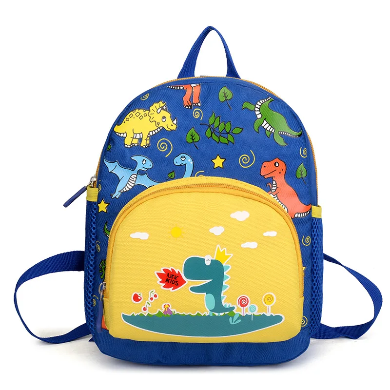 

New Style Backpack Cute Cartoon Schoolbag for Elementary School Students Dinosaur Printed Canvas Backpack Kindergarten School Ba
