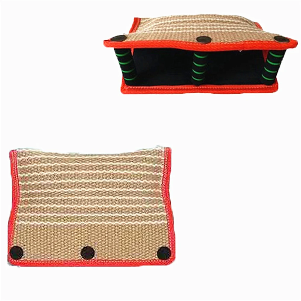 FIRECLUB Young Dog Training Bite Sleeve 3 Handles Bite Wedge Flying Target Bite Pillow Training Dog Protection Tug Toy Linen