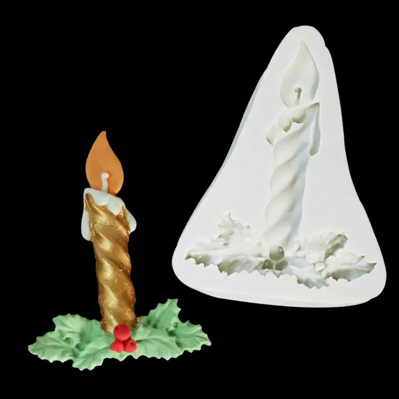 Birthday Candle Silicone Mold Fondant Cake Chocolate Decorating Sugarcraft Paste