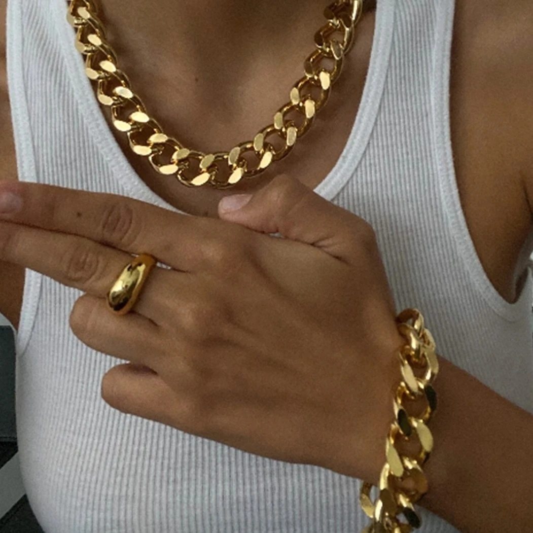 Stainless Steel Cuban Chain Choker 