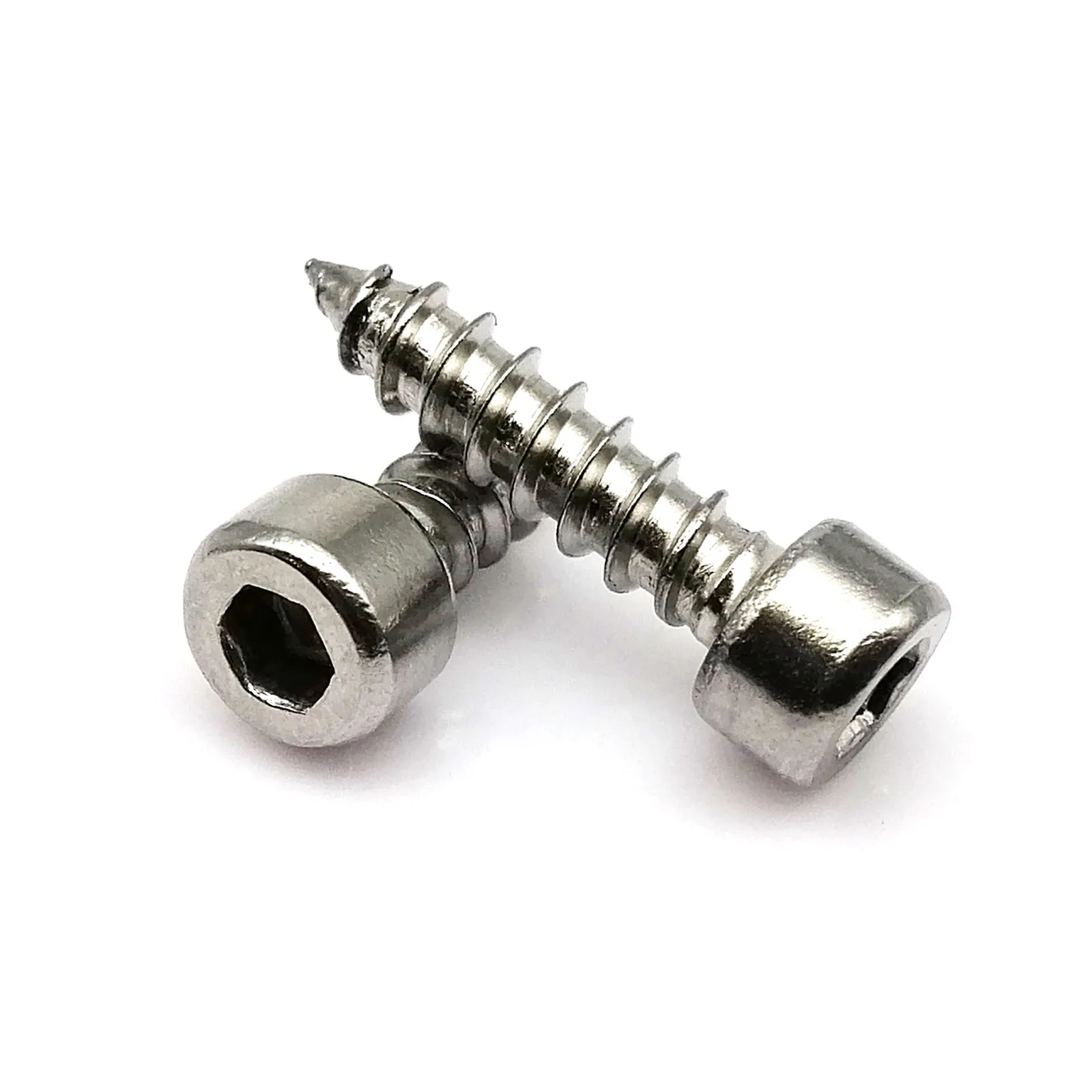 10/50X M2 M2.6 M3 M3.5 M4 M5 M6 304 Stainless Steel Black Carbon Steel Allen Hex Hexagon Socket Cap Head Wood Self-tapping Screw