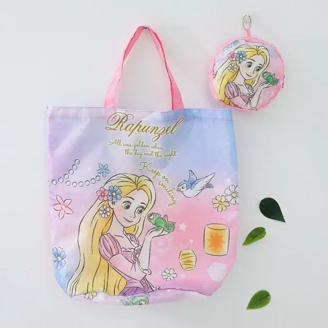 Yellow Anpanman Cinnmoroll Stitch Gudetama Сумико гураши принцесса складная сумка сумки повседневные сумочки для шопинга подарок на день рождения#3312 - Color: Yellow
