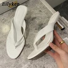 Eilyken-sandalias de verano para mujer, zapatos elegantes de tacón alto fino, para exteriores, 2021