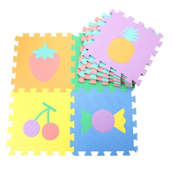 

10 Pcs Fruit Pattern Baby EVA Foam Puzzle Play Mat Rugs Toys Carpet Rug Letter Pattern Kids Playing Mat Patchwork Dropshipping