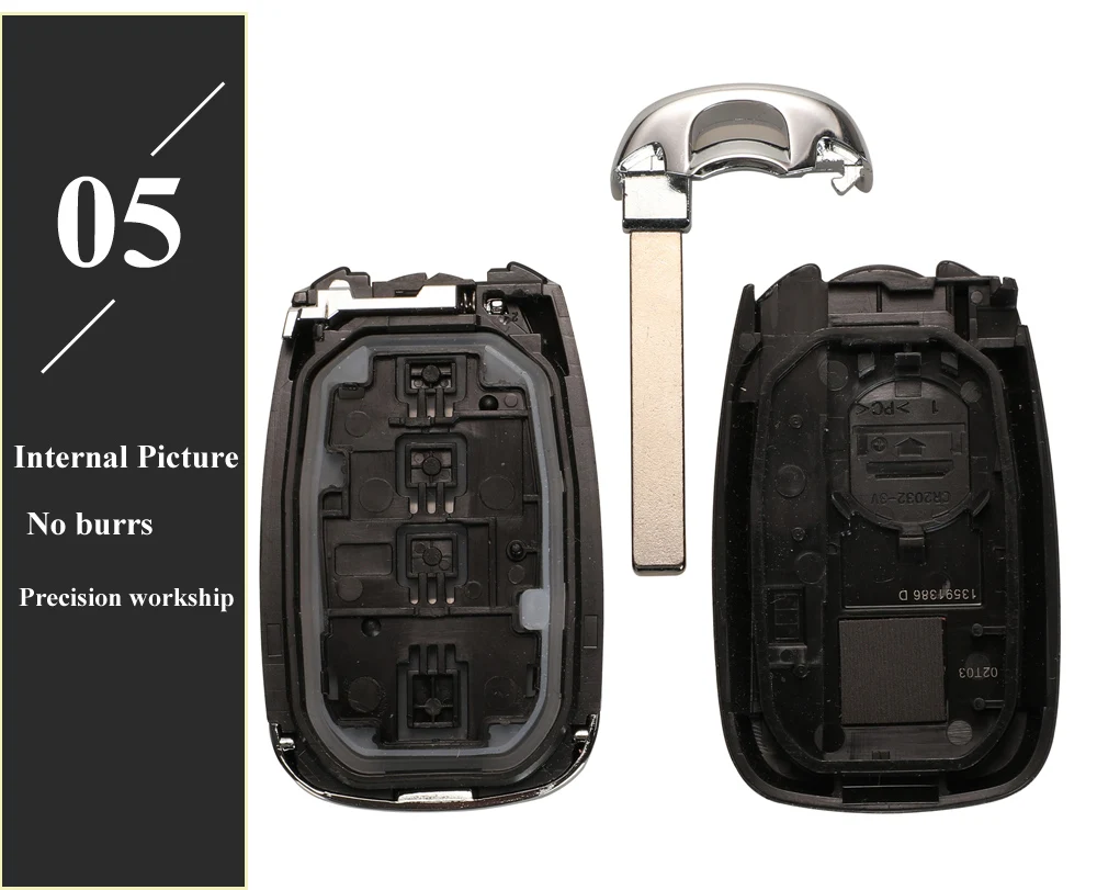 Keyforkess 10pcs Smart Remote Key Shell sostituzione per Chevrolet Cruze Malibu Camaro 2/3/4/5 pulsanti chiavi Fob Body Housing - Hdf26cdbdc9cc404a9ceff74b07e4bf5aq