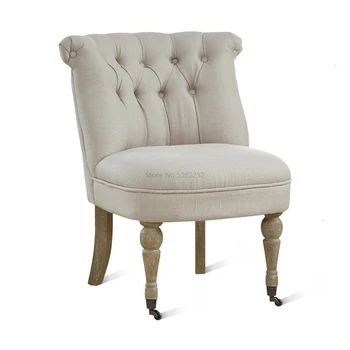 

Retro light luxury bar chair leisure chair western restaurant hotel living room dining chair furniture