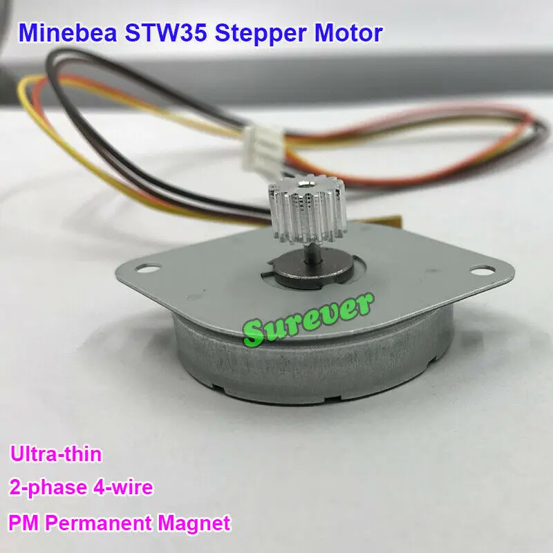 Minebea ультра тонкий шаговый двигатель 2 фазный 4 проводной PM постоянный магнит