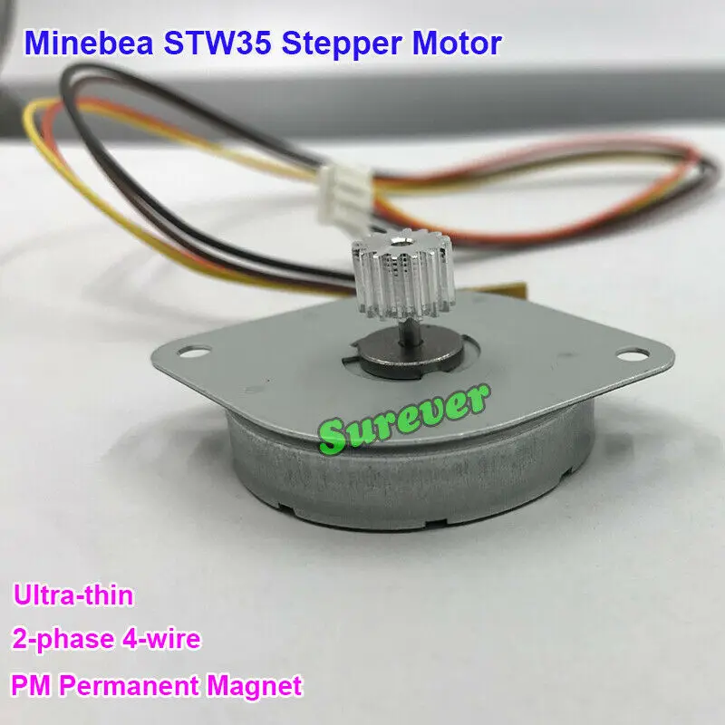 20mm 12V MINEBEA NMB 2-Phase 4-Wire 18° Stepping Stepper Motor,Printer Scanner 